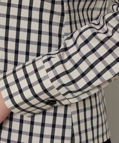 NARACAMICIE / ナラカミーチェ シャツ・ブラウス | 【NARACAMICIE】チェックスタンドカラー長袖シャツ | 詳細7