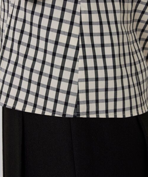 NARACAMICIE / ナラカミーチェ シャツ・ブラウス | 【NARACAMICIE】チェックスタンドカラー長袖シャツ | 詳細8