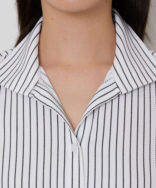 NARACAMICIE / ナラカミーチェ シャツ・ブラウス | 【NARACAMICIE】ストレッチストライプスタンドカラー長袖シャツ | 詳細6