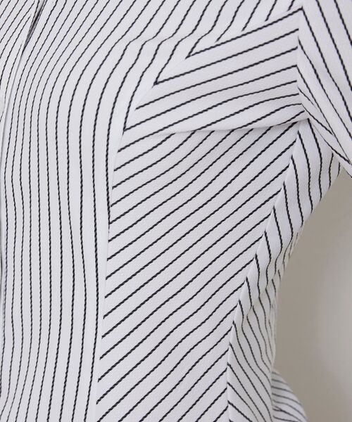 NARACAMICIE / ナラカミーチェ シャツ・ブラウス | 【NARACAMICIE】ストレッチストライプスタンドカラー長袖シャツ | 詳細8