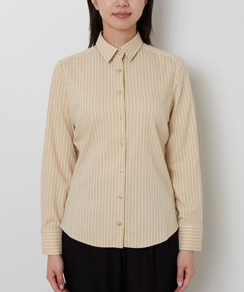 NARACAMICIE / ナラカミーチェ シャツ・ブラウス | 【NARACAMICIE】ストレッチストライプ長袖シャツ | 詳細2