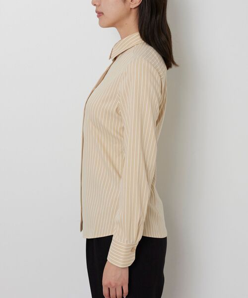NARACAMICIE / ナラカミーチェ シャツ・ブラウス | 【NARACAMICIE】ストレッチストライプ長袖シャツ | 詳細3