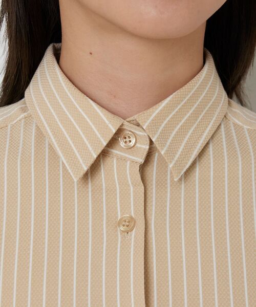 NARACAMICIE / ナラカミーチェ シャツ・ブラウス | 【NARACAMICIE】ストレッチストライプ長袖シャツ | 詳細5
