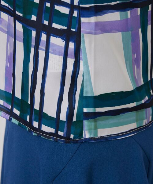 NARACAMICIE / ナラカミーチェ シャツ・ブラウス | 【NARACAMICIE】【セットアップ対応】ビッグチェック柄サテンボウタイ長袖ブラウス | 詳細10