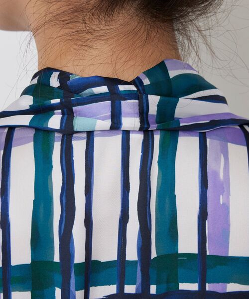 NARACAMICIE / ナラカミーチェ シャツ・ブラウス | 【NARACAMICIE】【セットアップ対応】ビッグチェック柄サテンボウタイ長袖ブラウス | 詳細8