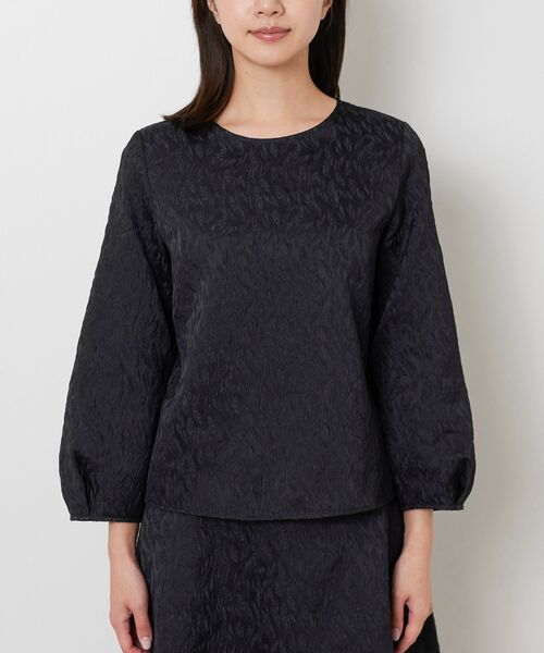 NARACAMICIE / ナラカミーチェ シャツ・ブラウス | 【NARACAMICIE】ジャガード長袖プルオーバー | 詳細1