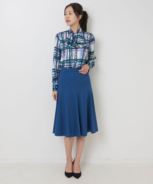 NARACAMICIE / ナラカミーチェ ミニ・ひざ丈スカート | 【NARACAMICIE】切替パネルフレアスカート | 詳細12