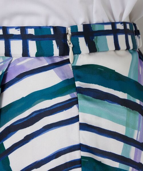 NARACAMICIE / ナラカミーチェ ミニ・ひざ丈スカート | 【NARACAMICIE】【セットアップ対応】ビッグチェックサテン柄フレアスカート | 詳細6