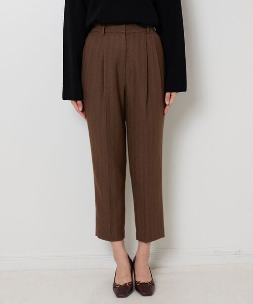 NARACAMICIE / ナラカミーチェ その他パンツ | 【NARACAMICIE】ヘリンボンタックパンツ | 詳細2