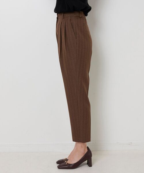 NARACAMICIE / ナラカミーチェ その他パンツ | 【NARACAMICIE】ヘリンボンタックパンツ | 詳細3