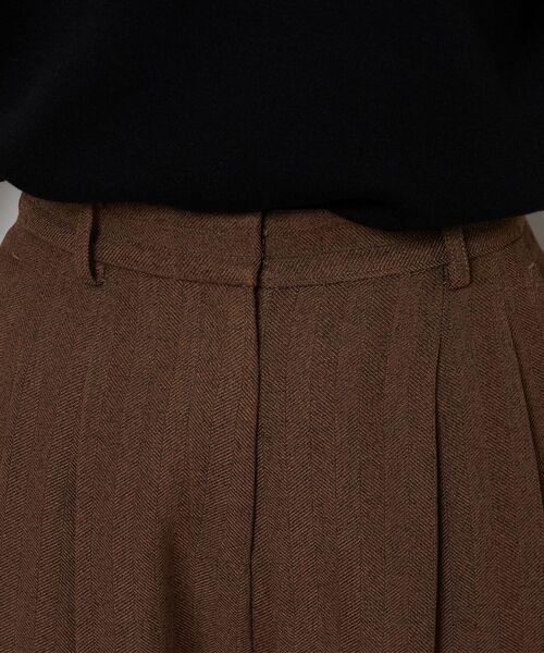 NARACAMICIE / ナラカミーチェ その他パンツ | 【NARACAMICIE】ヘリンボンタックパンツ | 詳細5