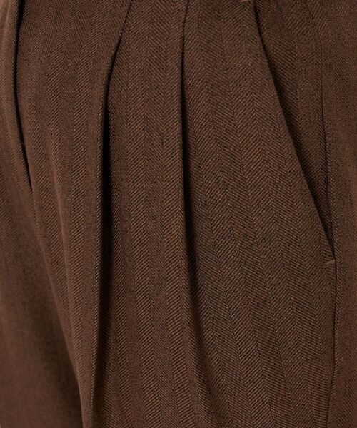 NARACAMICIE / ナラカミーチェ その他パンツ | 【NARACAMICIE】ヘリンボンタックパンツ | 詳細7