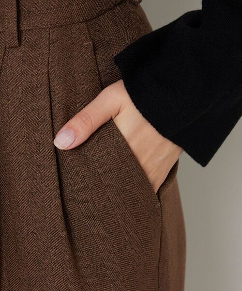 NARACAMICIE / ナラカミーチェ その他パンツ | 【NARACAMICIE】ヘリンボンタックパンツ | 詳細8