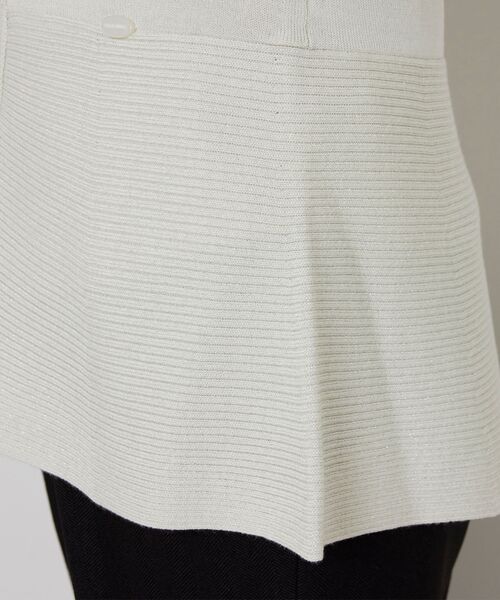 NARACAMICIE / ナラカミーチェ ニット・セーター | 【NARACAMICIE】ラメペプラムカーディガン | 詳細8