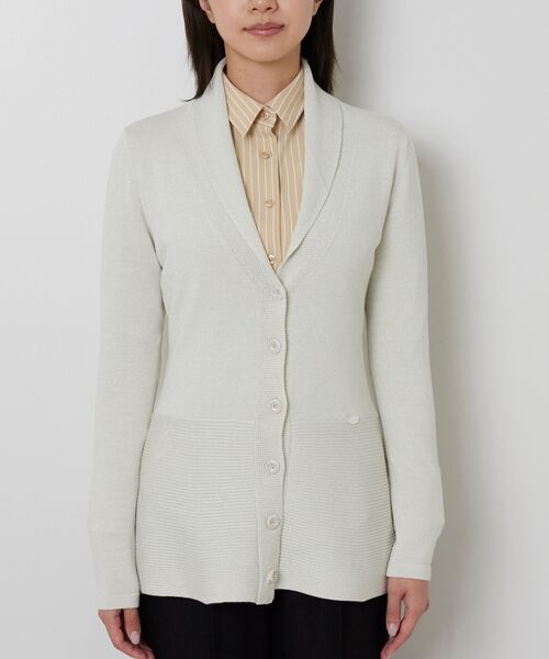 NARACAMICIE / ナラカミーチェ ニット・セーター | 【NARACAMICIE】ラメペプラムカーディガン | 詳細1