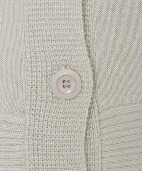 NARACAMICIE / ナラカミーチェ ニット・セーター | 【NARACAMICIE】ラメペプラムカーディガン | 詳細6