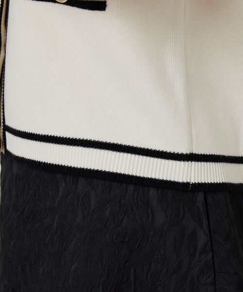 NARACAMICIE / ナラカミーチェ ニット・セーター | 【NARACAMICIE】配色ニットカーディガン | 詳細10