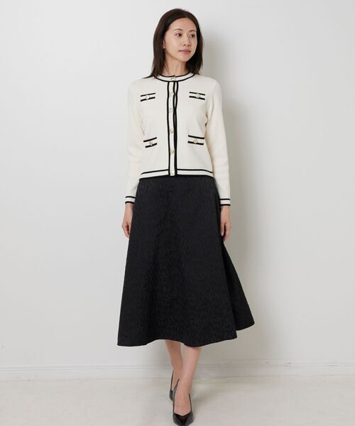 NARACAMICIE / ナラカミーチェ ニット・セーター | 【NARACAMICIE】配色ニットカーディガン | 詳細13