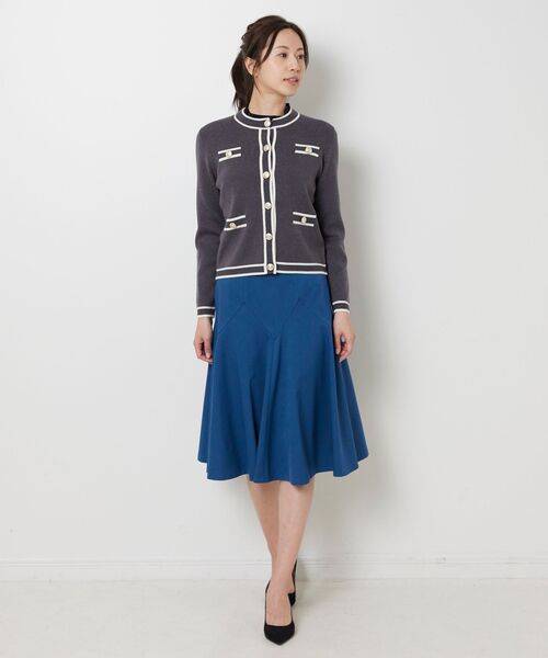 NARACAMICIE / ナラカミーチェ ニット・セーター | 【NARACAMICIE】配色ニットカーディガン | 詳細14