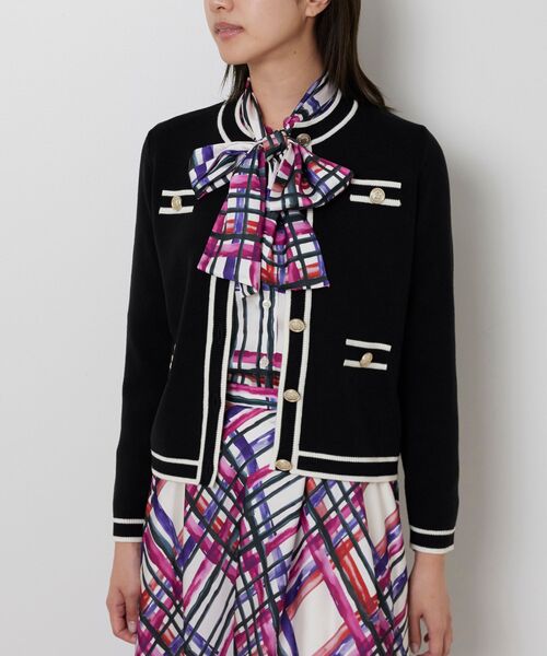 NARACAMICIE / ナラカミーチェ ニット・セーター | 【NARACAMICIE】配色ニットカーディガン | 詳細3