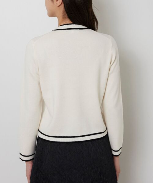 NARACAMICIE / ナラカミーチェ ニット・セーター | 【NARACAMICIE】配色ニットカーディガン | 詳細6