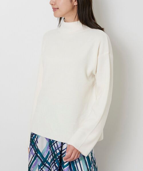 NARACAMICIE / ナラカミーチェ ニット・セーター | 【NARACAMICIE】ボトルネックニットプルオーバー | 詳細1