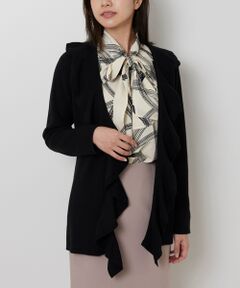 NARACAMICIE / ナラカミーチェ ニット・セーター | 【NARACAMICIE】フリルカーディガン