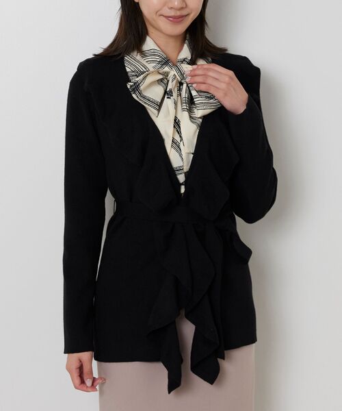 NARACAMICIE / ナラカミーチェ ニット・セーター | 【NARACAMICIE】フリルカーディガン | 詳細1