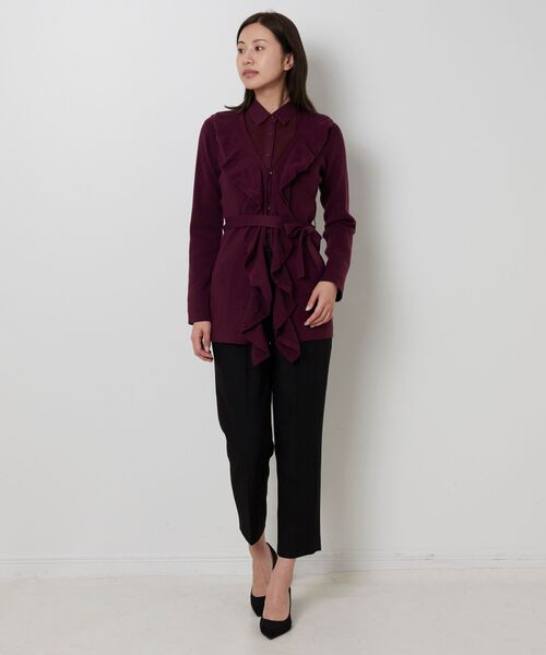 NARACAMICIE / ナラカミーチェ ニット・セーター | 【NARACAMICIE】フリルカーディガン | 詳細15