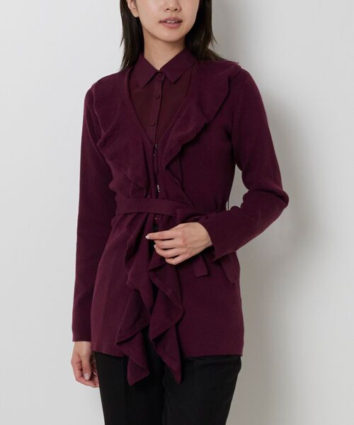 NARACAMICIE / ナラカミーチェ ニット・セーター | 【NARACAMICIE】フリルカーディガン | 詳細2