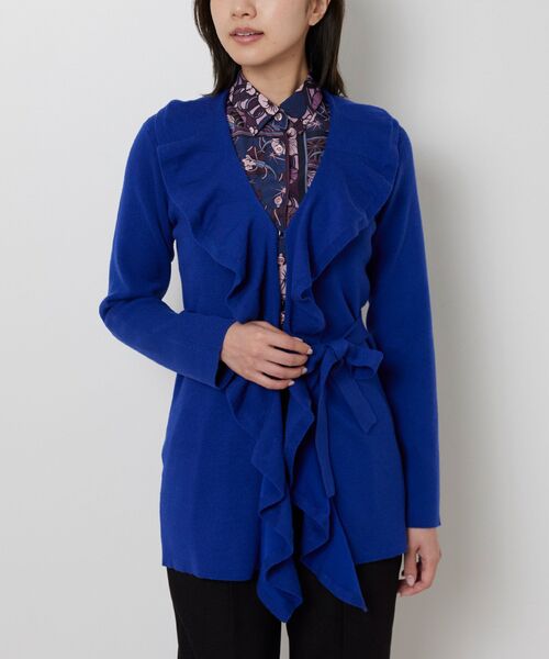 NARACAMICIE / ナラカミーチェ ニット・セーター | 【NARACAMICIE】フリルカーディガン | 詳細3