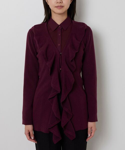 NARACAMICIE / ナラカミーチェ ニット・セーター | 【NARACAMICIE】フリルカーディガン | 詳細4