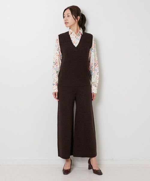 NARACAMICIE / ナラカミーチェ ニット・セーター | 【NARACAMICIE】【セットアップ対応】鹿の子ニットベスト | 詳細13