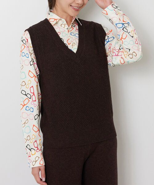 NARACAMICIE / ナラカミーチェ ニット・セーター | 【NARACAMICIE】【セットアップ対応】鹿の子ニットベスト | 詳細2