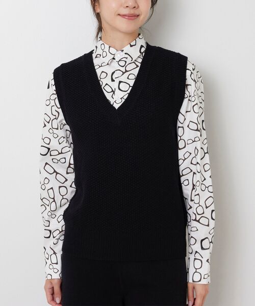 NARACAMICIE / ナラカミーチェ ニット・セーター | 【NARACAMICIE】【セットアップ対応】鹿の子ニットベスト | 詳細3