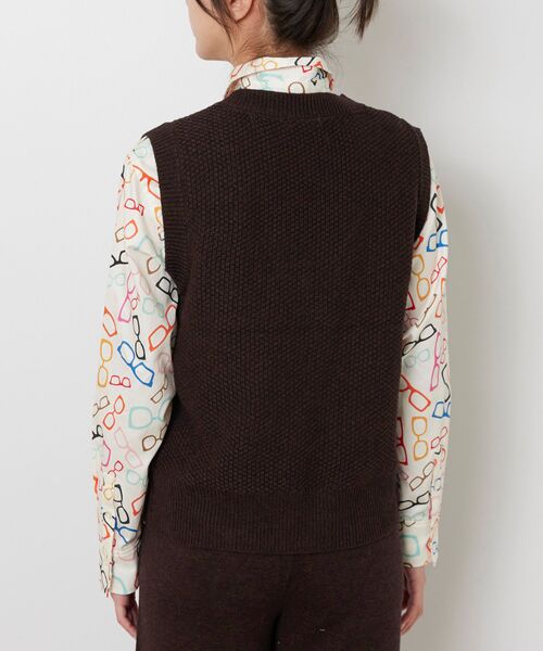NARACAMICIE / ナラカミーチェ ニット・セーター | 【NARACAMICIE】【セットアップ対応】鹿の子ニットベスト | 詳細6