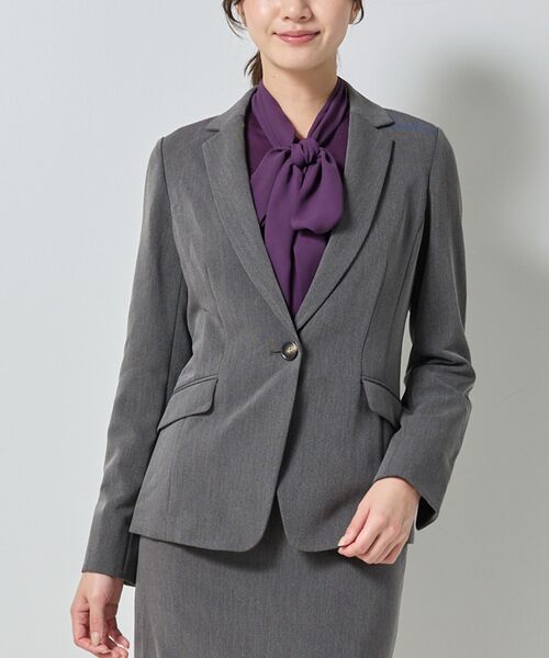 NARACAMICIE / ナラカミーチェ テーラードジャケット | 【NARACAMICIE】【セットアップ対応】テーラードジャケット(グレー)