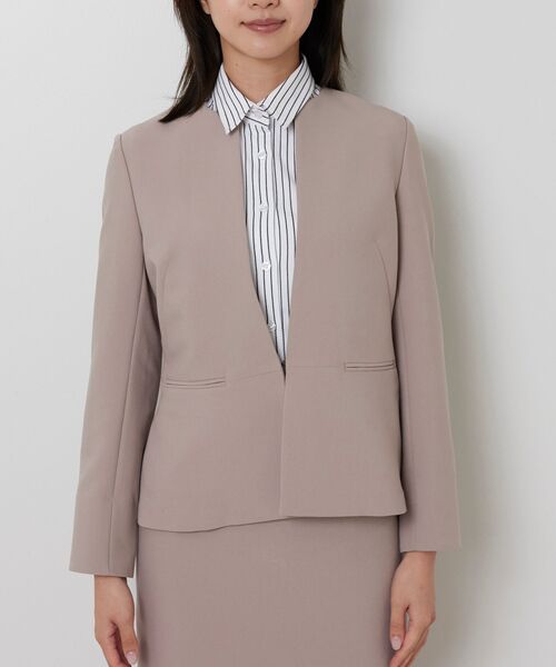 NARACAMICIE / ナラカミーチェ テーラードジャケット | 【NARACAMICIE】【セットアップ対応】ノーカラージャケット | 詳細5