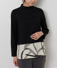 NARACAMICIE / ナラカミーチェ カットソー | 【NARACAMICIE】ハイネックドッキングカットソー