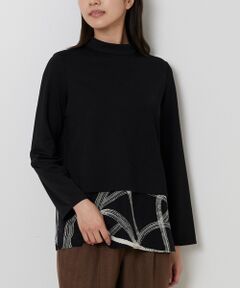 NARACAMICIE / ナラカミーチェ カットソー | 【NARACAMICIE】ハイネックドッキングカットソー