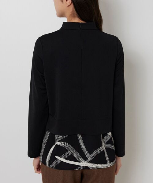 NARACAMICIE / ナラカミーチェ カットソー | 【NARACAMICIE】ハイネックドッキングカットソー | 詳細4