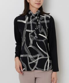 NARACAMICIE / ナラカミーチェ カットソー | 【NARACAMICIE】ボウタイドッキングカットソー