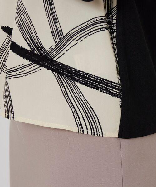 NARACAMICIE / ナラカミーチェ カットソー | 【NARACAMICIE】ボウタイドッキングカットソー | 詳細10