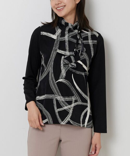 NARACAMICIE / ナラカミーチェ カットソー | 【NARACAMICIE】ボウタイドッキングカットソー | 詳細2