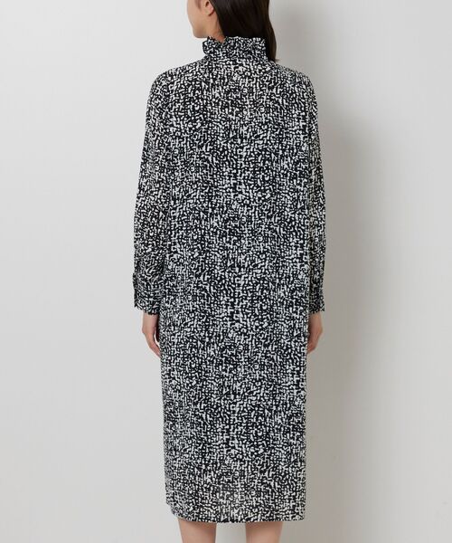 NARACAMICIE / ナラカミーチェ ロング・マキシ丈ワンピース | 【NARACAMICIE】リボン付き幾何柄フリルワンピース | 詳細3