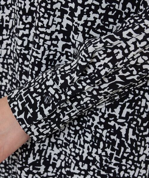 NARACAMICIE / ナラカミーチェ ロング・マキシ丈ワンピース | 【NARACAMICIE】リボン付き幾何柄フリルワンピース | 詳細6