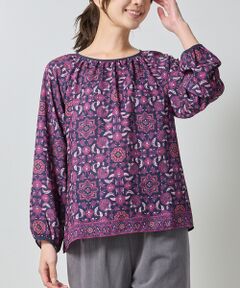 NARACAMICIE / ナラカミーチェ シャツ・ブラウス | 【NARACAMICIE】エスニック柄長袖プルオーバー