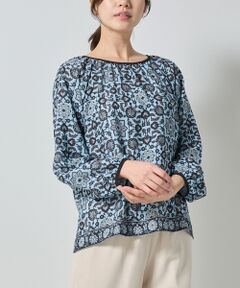 NARACAMICIE / ナラカミーチェ シャツ・ブラウス | 【NARACAMICIE】エスニック柄長袖プルオーバー