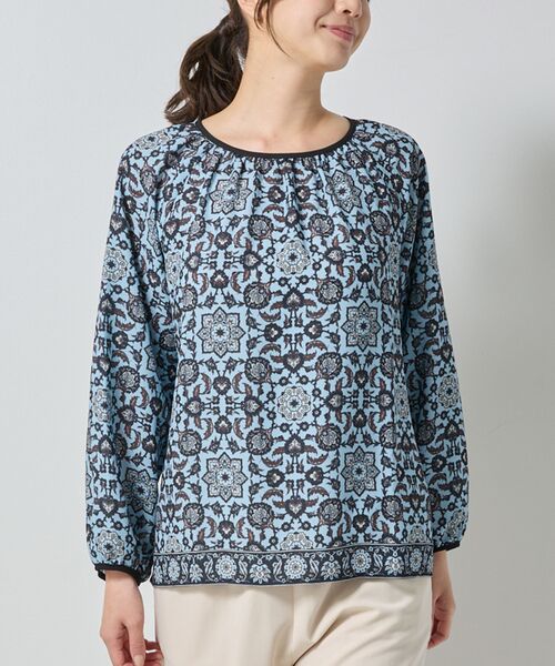 NARACAMICIE / ナラカミーチェ シャツ・ブラウス | 【NARACAMICIE】エスニック柄長袖プルオーバー | 詳細2