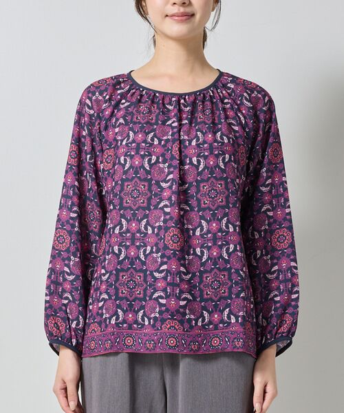 NARACAMICIE / ナラカミーチェ シャツ・ブラウス | 【NARACAMICIE】エスニック柄長袖プルオーバー | 詳細3